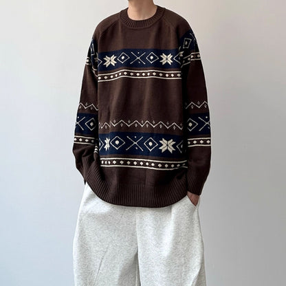 Nordic Line Knit Sweater N0982