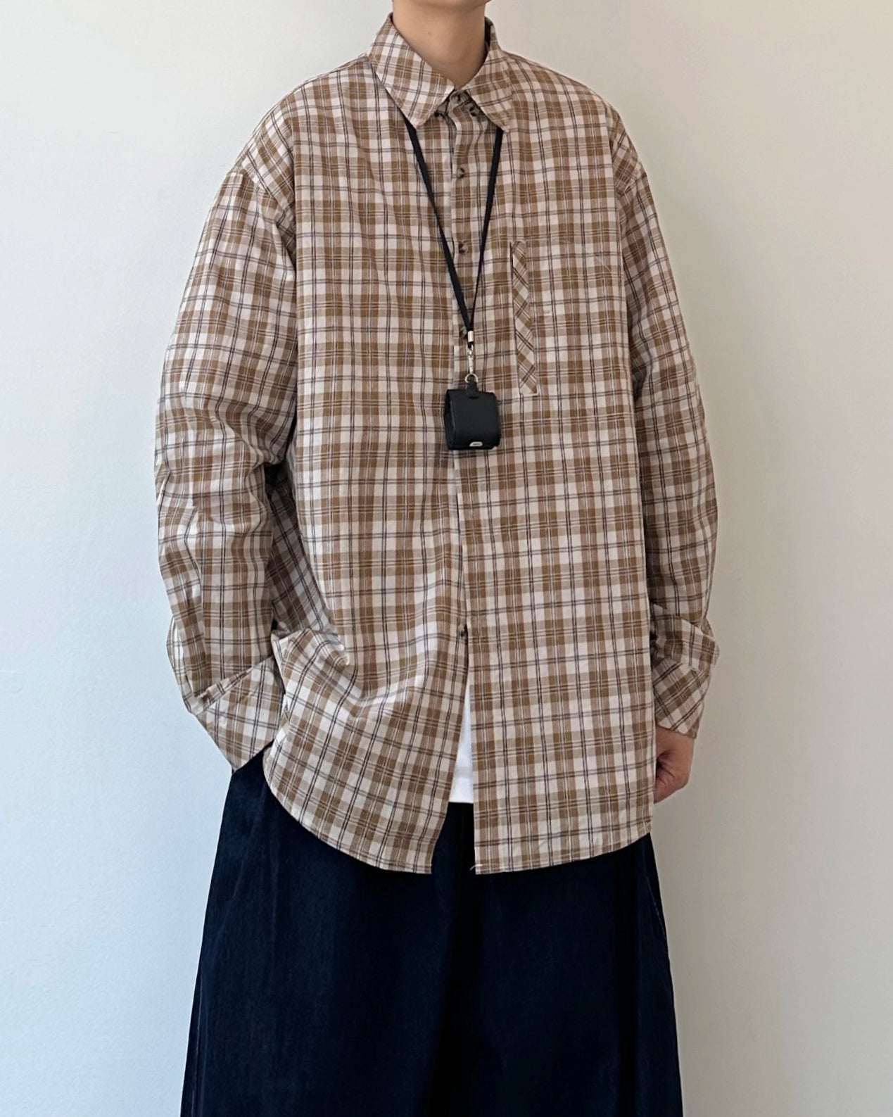 Vintage Plaid Shirt Jacket N0848