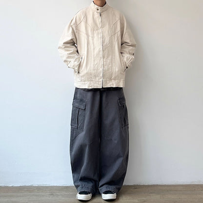 Curved Panel Work Design Jacket N0947