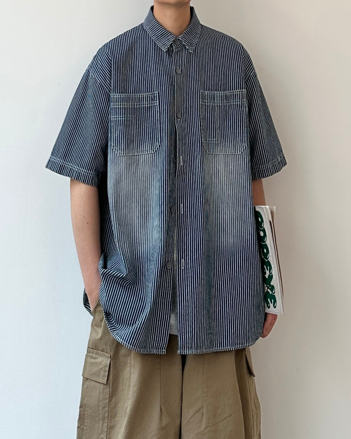 Striped Short Sleeve Shirt N0805