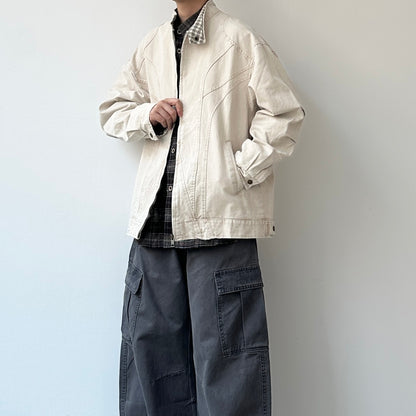 Curved Panel Work Design Jacket N0947