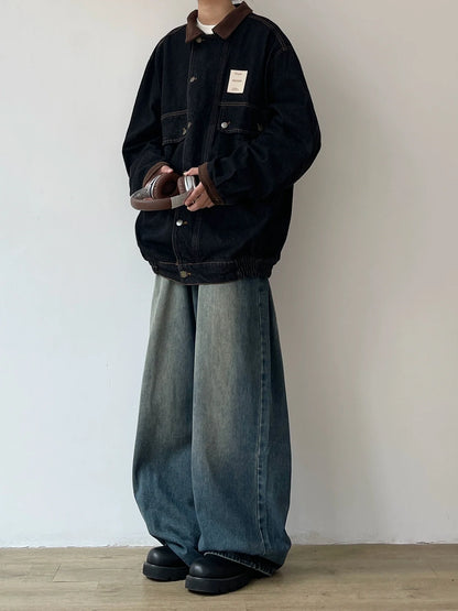 【OUTLET/即納】Retro Wide-Leg Unisex Jeans N0604