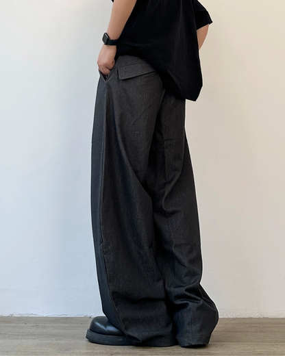 Retro Wide-Leg Casual Pants N0885