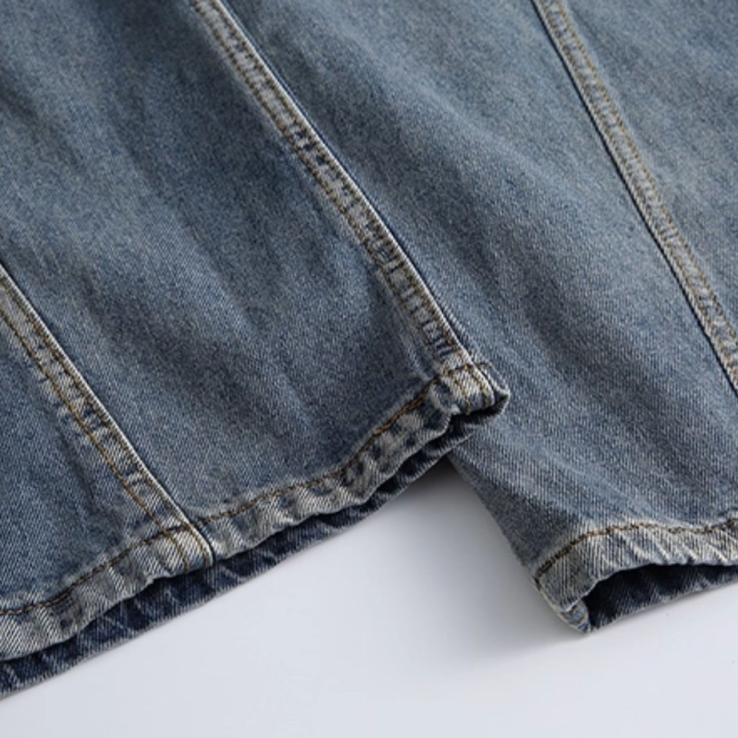 Volume Line Wide Denim Pants N0970