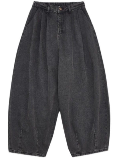 Retro Wide-Leg Denim Jeans N0683