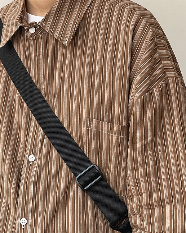 Classic Stripe Loose Shirt N0668