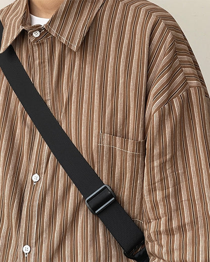 Classic Stripe Loose Shirt N0668