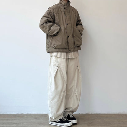 Volume Silhouette Stand Collar Jacket N0962