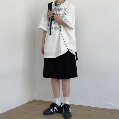 Straight Cut Standard Half Pants N0776