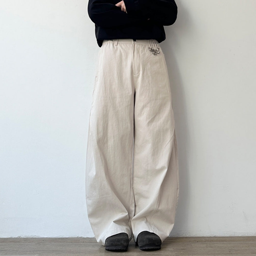 Balloon Silhouette Wide Pants N1074