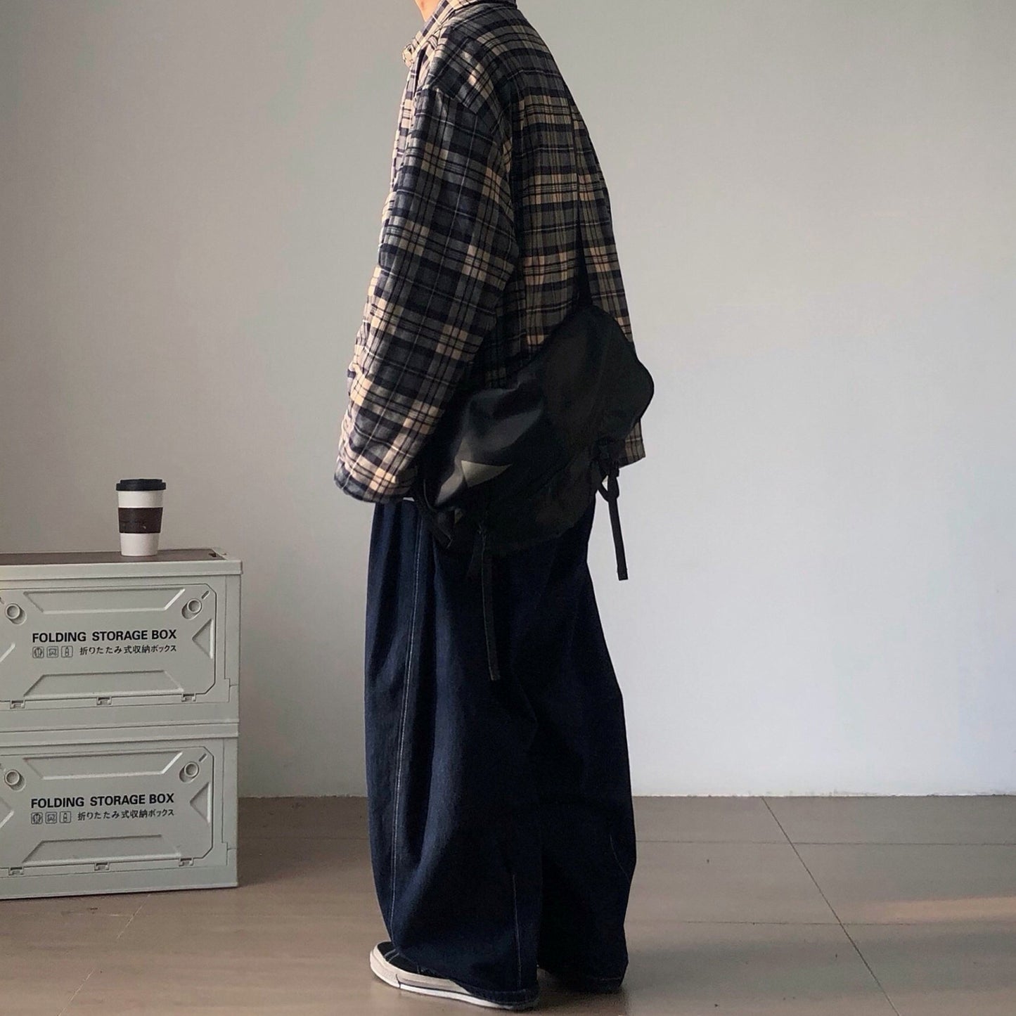 Loose Silhouette Check Shirt Jacket N0998