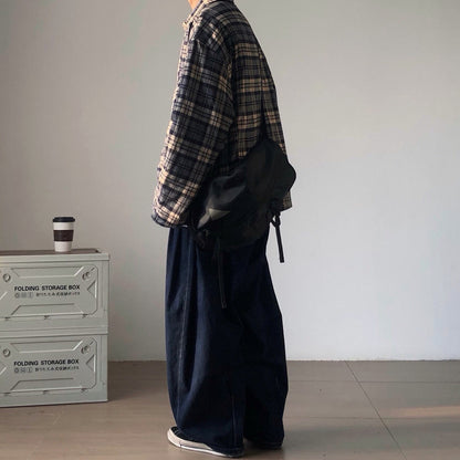 Loose Silhouette Check Shirt Jacket N0998