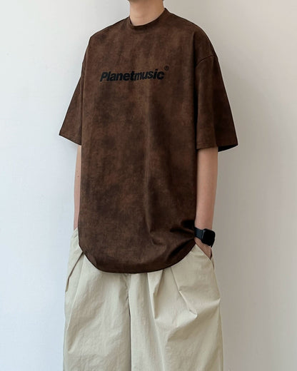 Earthtone Logo Print Short Sleeve T-Shirt N0826