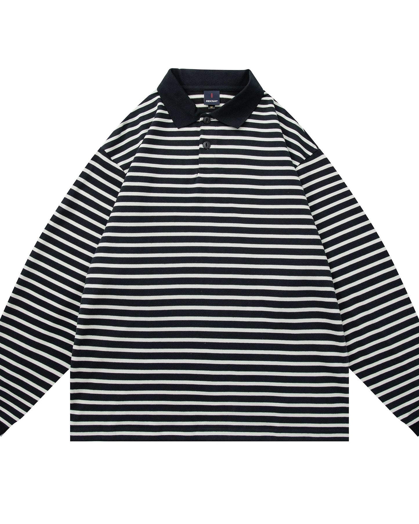 Border Loose Long Sleeve Shirt N0939