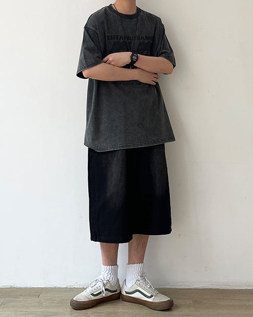 Faded Color Art Short Sleeve Tee N0762