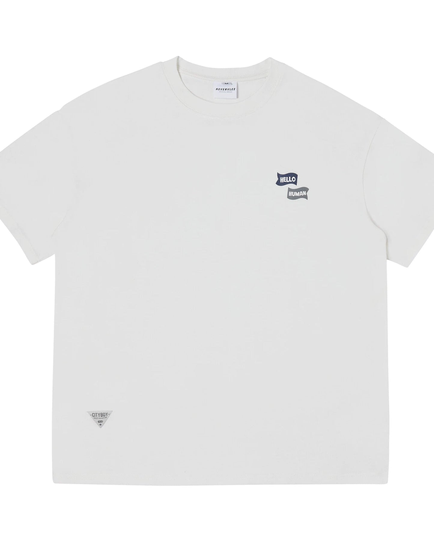 One Point Message Short Sleeve T-Shirt N0796