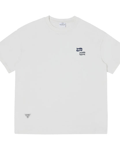 One Point Message Short Sleeve T-Shirt N0796