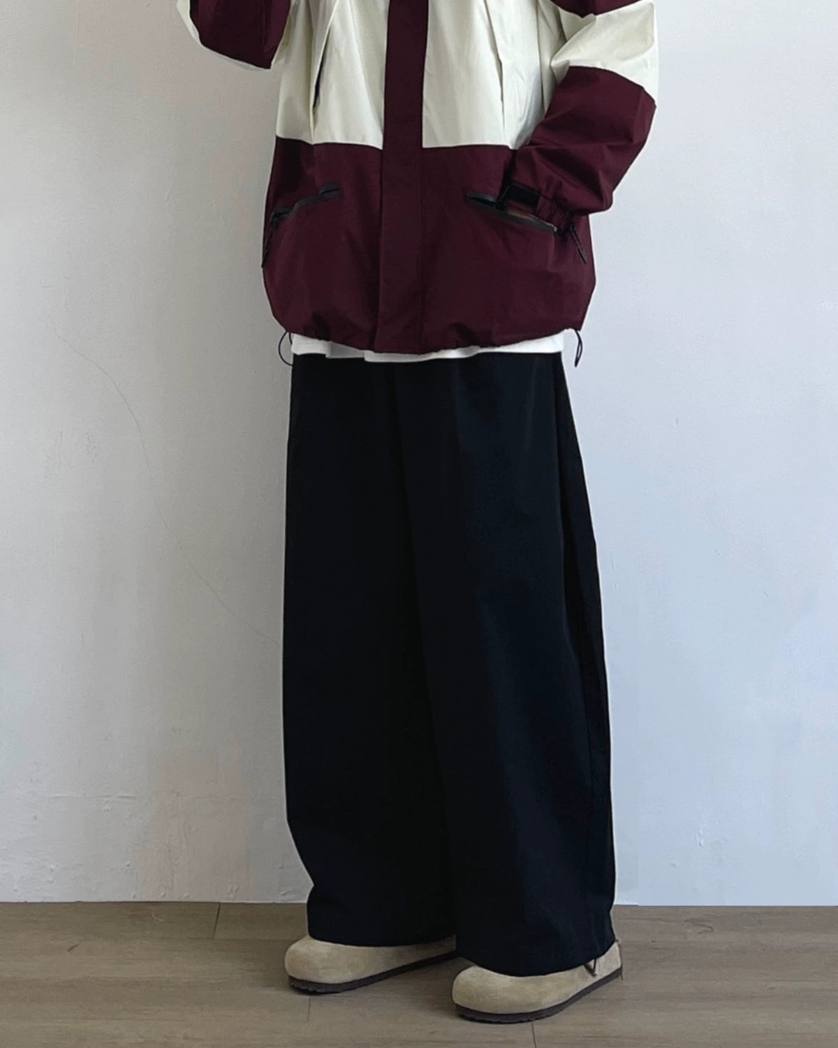 Loose Wide-Leg Work Pants N0711