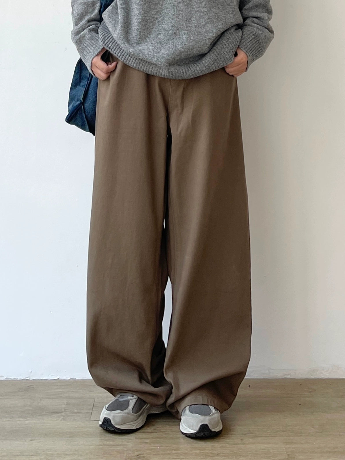 Wide Retro Straight Casual Pants N0600
