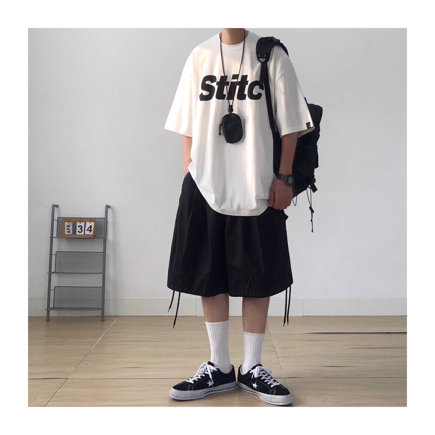 Front Print Crew Neck Half Sleeve T-Shirt N1092