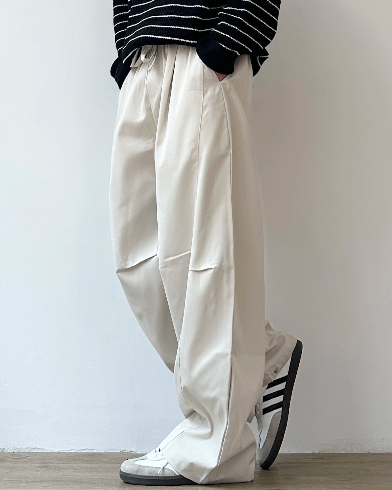 Retro Casual Wide-Leg Pants N0892