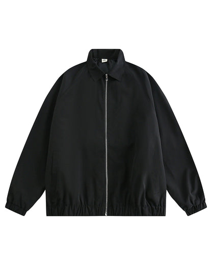 Minimal Design Zip Blouson N0693