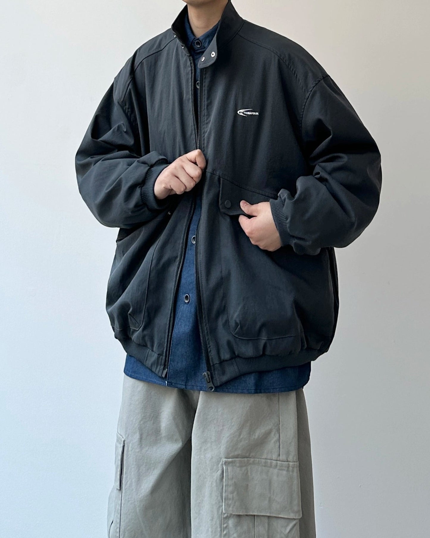 Volume Silhouette Zip Up Jacket N0916