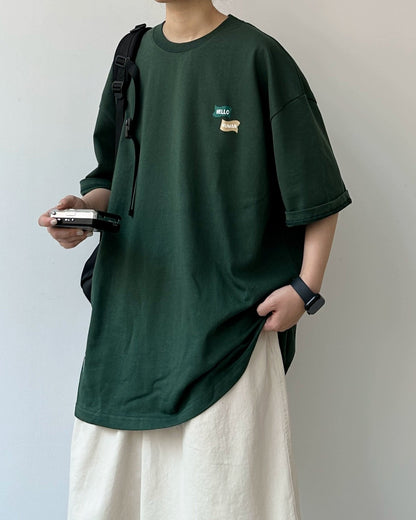 One Point Message Short Sleeve T-Shirt N0796