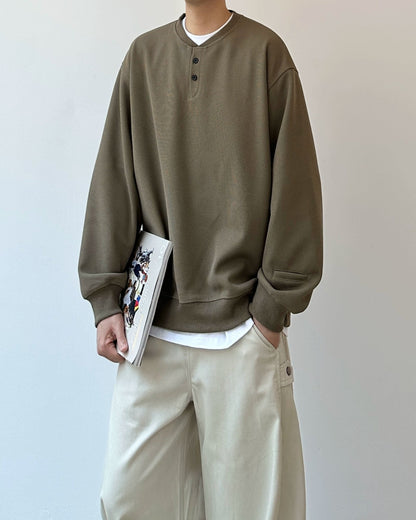 Retro Waffle Collar T-Shirt N0853