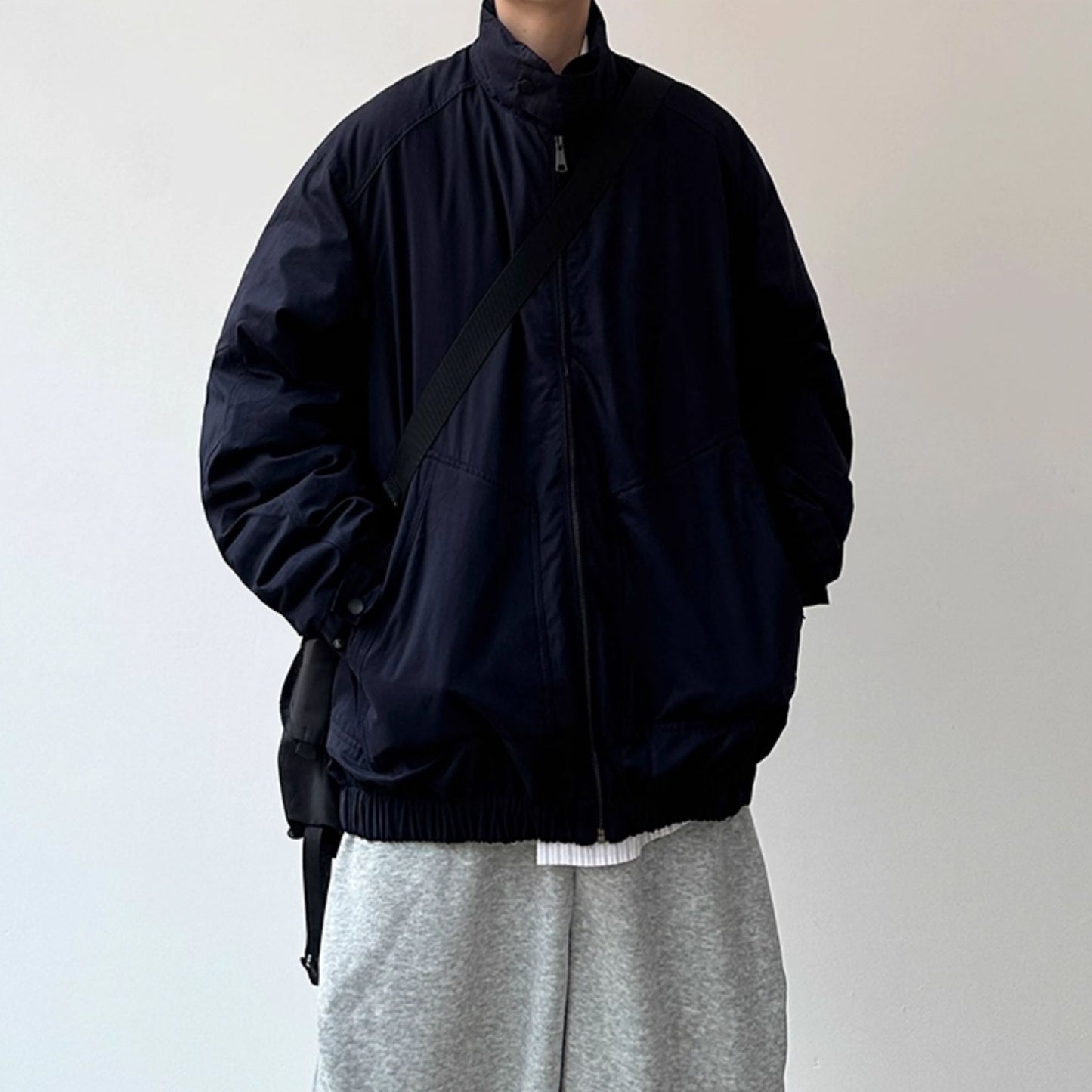 Volume Neck Short Blouson N0971