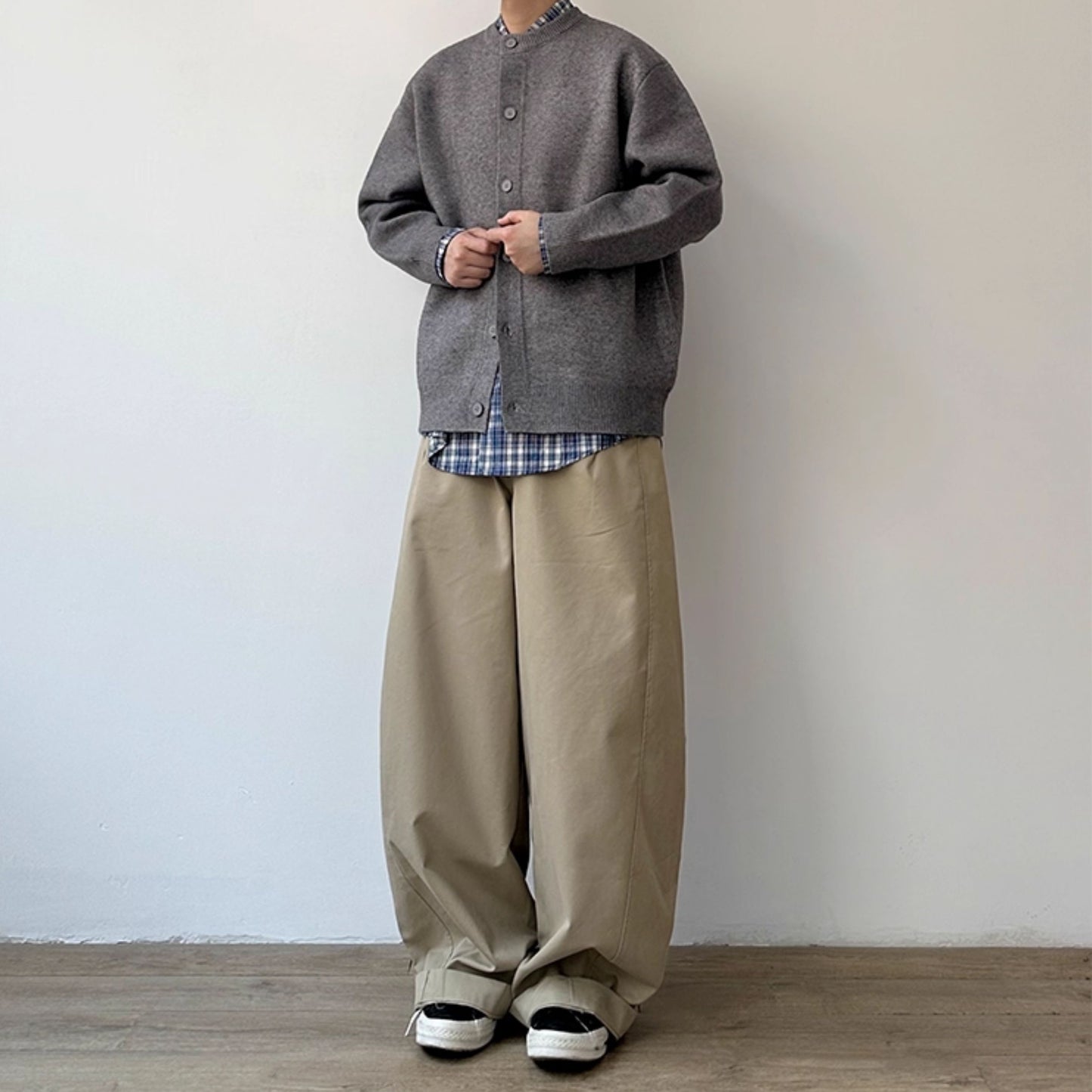 Balloon Silhouette Wide Pants N0974