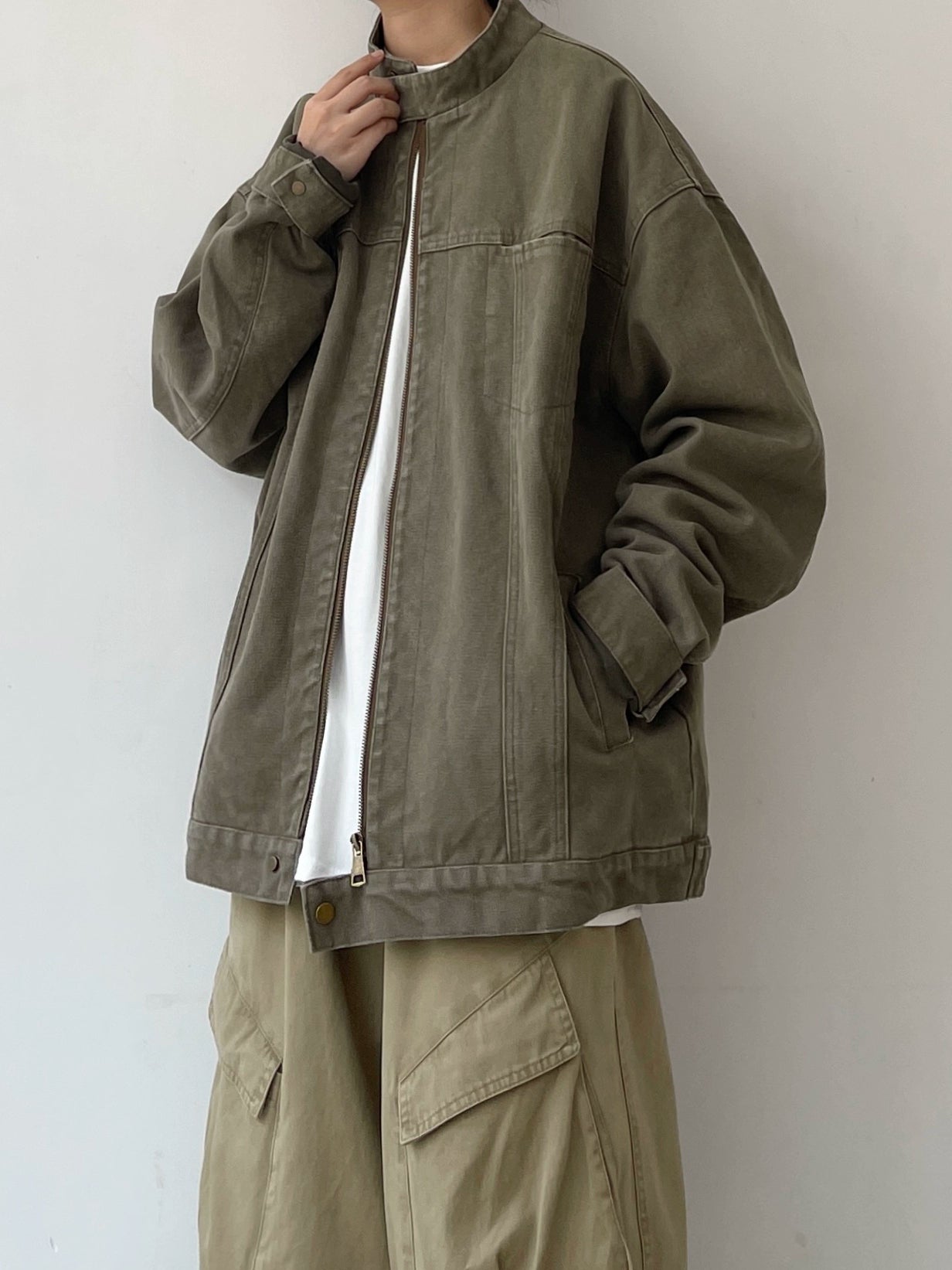 Stand Neck Military Jacket N0616