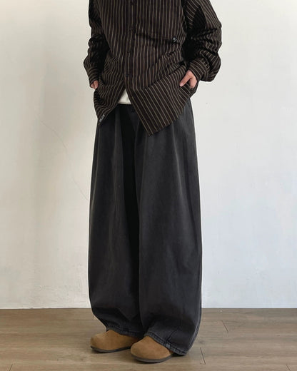 Retro Wide-Leg Denim Jeans N0683