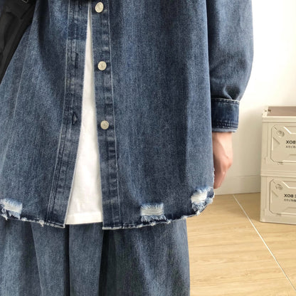 Denim Loose Long-sleeved Jacket N0379