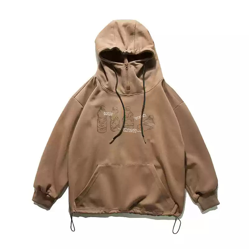 Print Loose Casual Hoodie N0551