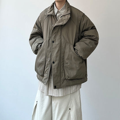 Volume Silhouette Stand Collar Jacket N0962