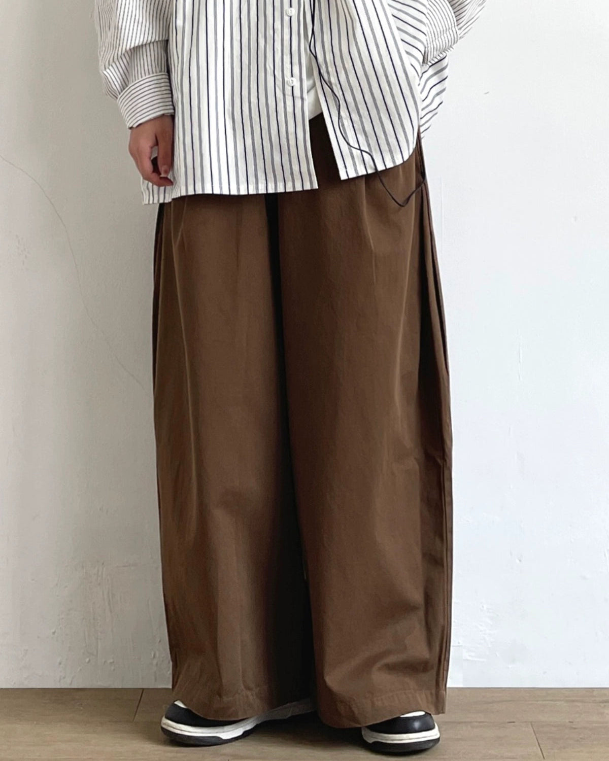 Loose Wide-Leg Work Pants N0711