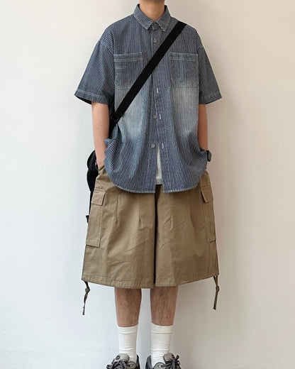 Striped Short Sleeve Shirt N0805