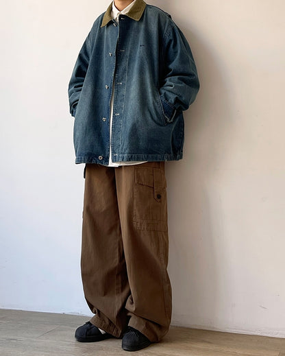 Faded Wash Casual Jacket N0671