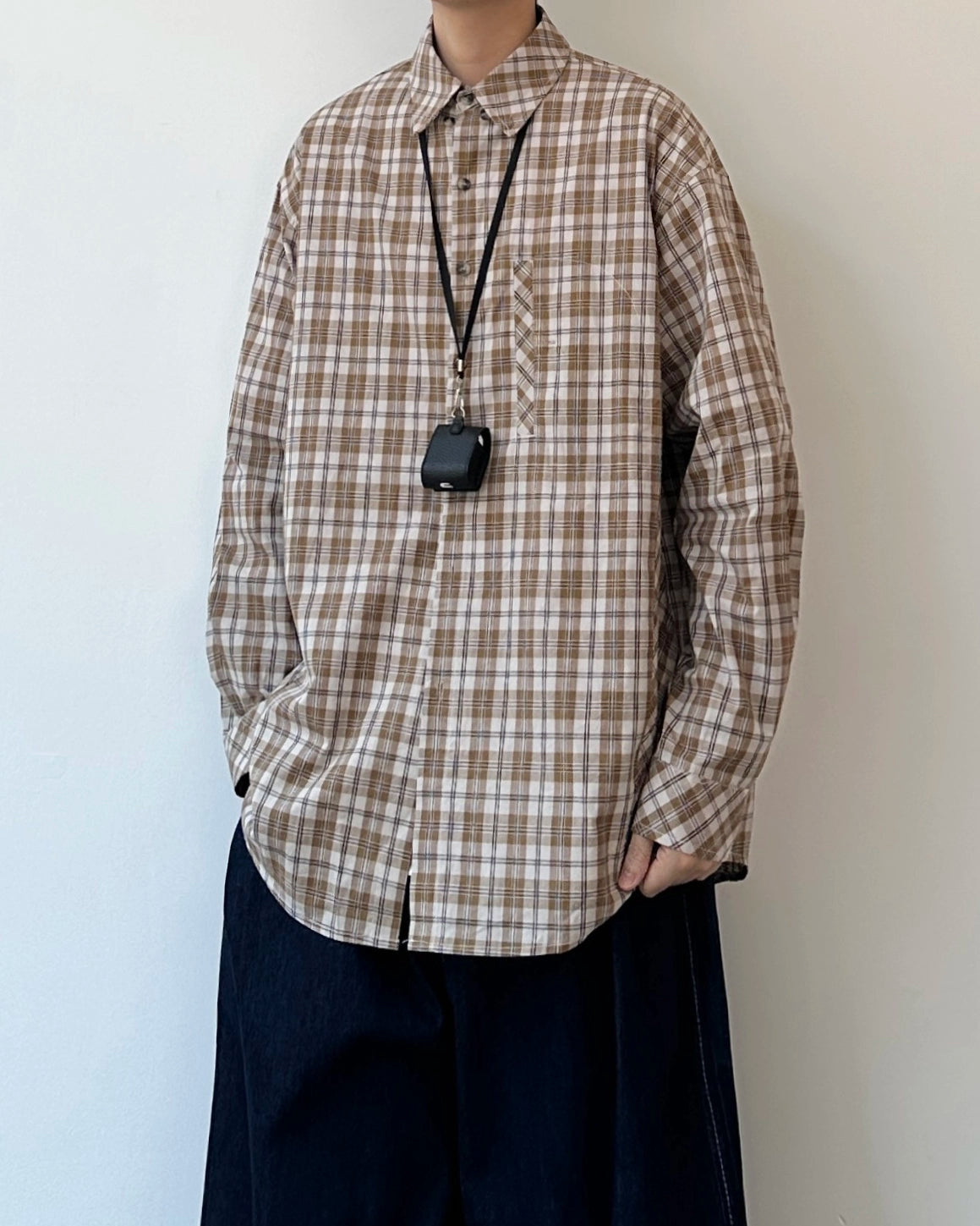 Vintage Plaid Shirt Jacket N0848