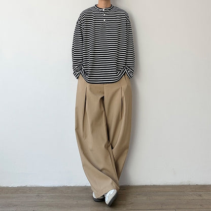 Loose Border Long Sleeve T-shirt N1073