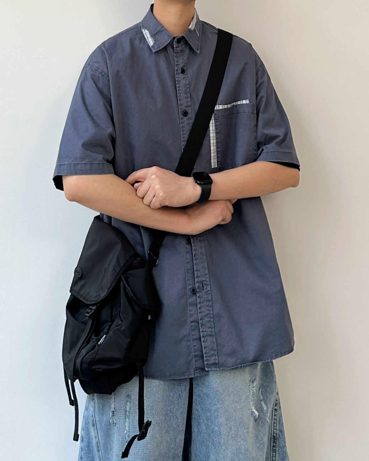 Retro Patchwork Shirt N0809