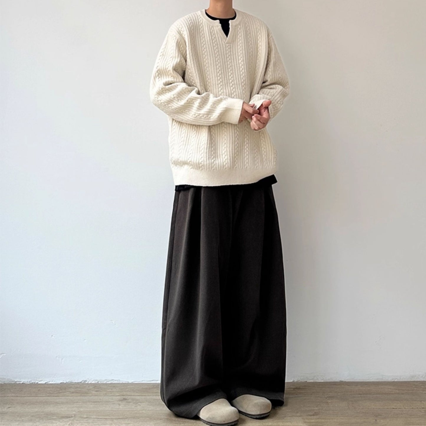 Drape Wide Balloon Pants N0975