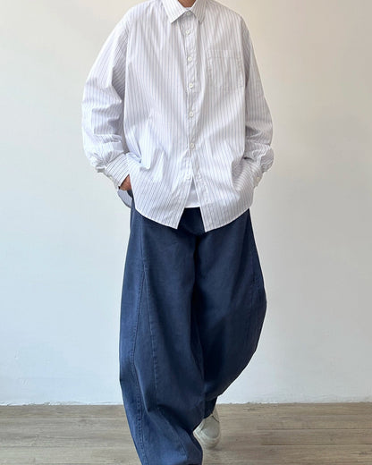 Stripe Relax Long Sleeve Shirt N0910