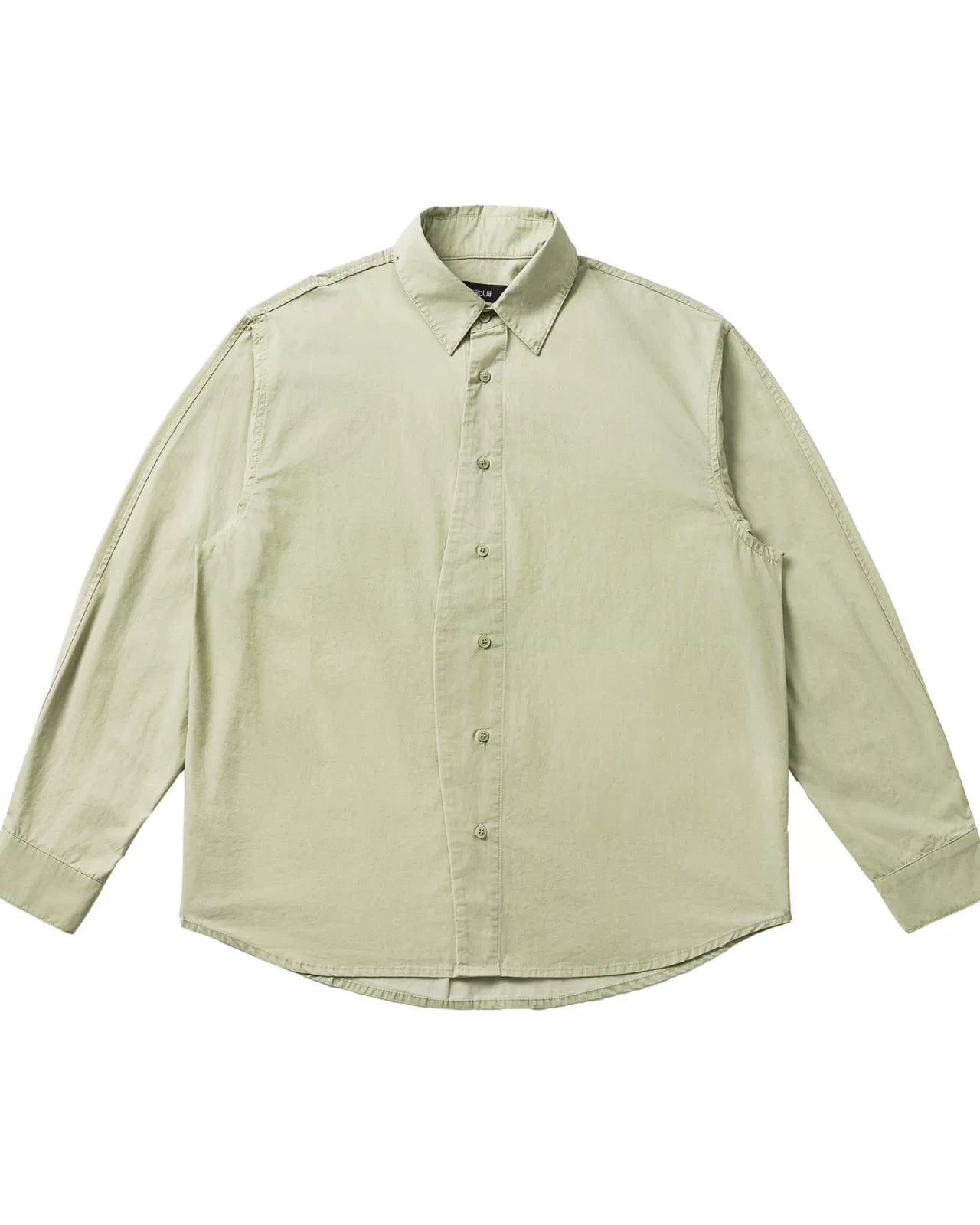 Straight Silhouette Casual Style Long Sleeve Shirt N0912