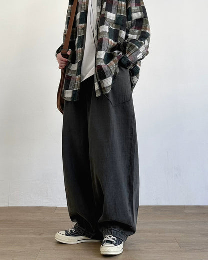 Drape Silhouette Wide Jeans N0716