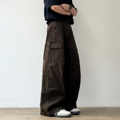 Relaxed Silhouette Cargo Style Pants N1082