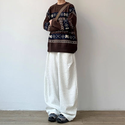 Nordic Line Knit Sweater N0982