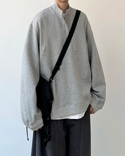 Retro Split Collar Sweatshirt N0878