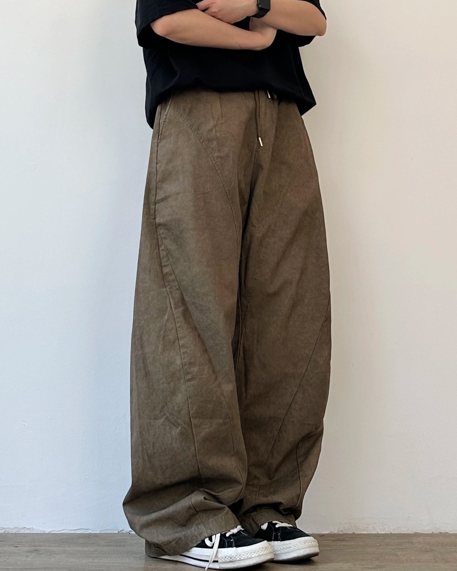 Retro Wide-Legged Work Pants N0887 – NOSTALICA